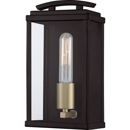 Quoizel Alma 1-Light Western Bronze Outdoor Wall Lantern ALM8406WT